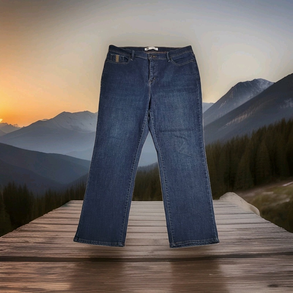 Levi's 512 Jeans Womens 16P Perfectly Slimming Straight Leg Stretch Denim 34x27